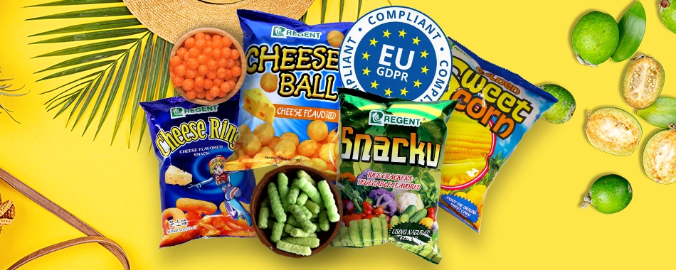 Regent Filipino snacks are now EU-Compliant 