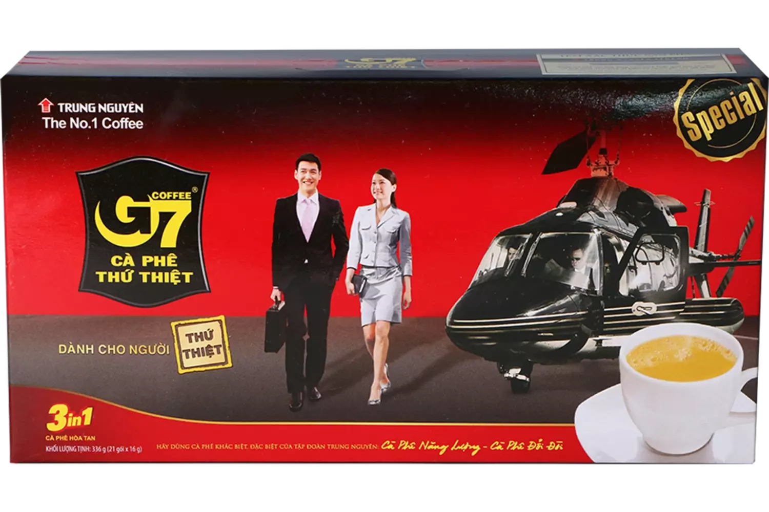 Trung Nguyen - Instant Coffee 3 in 1 Box 21x16g