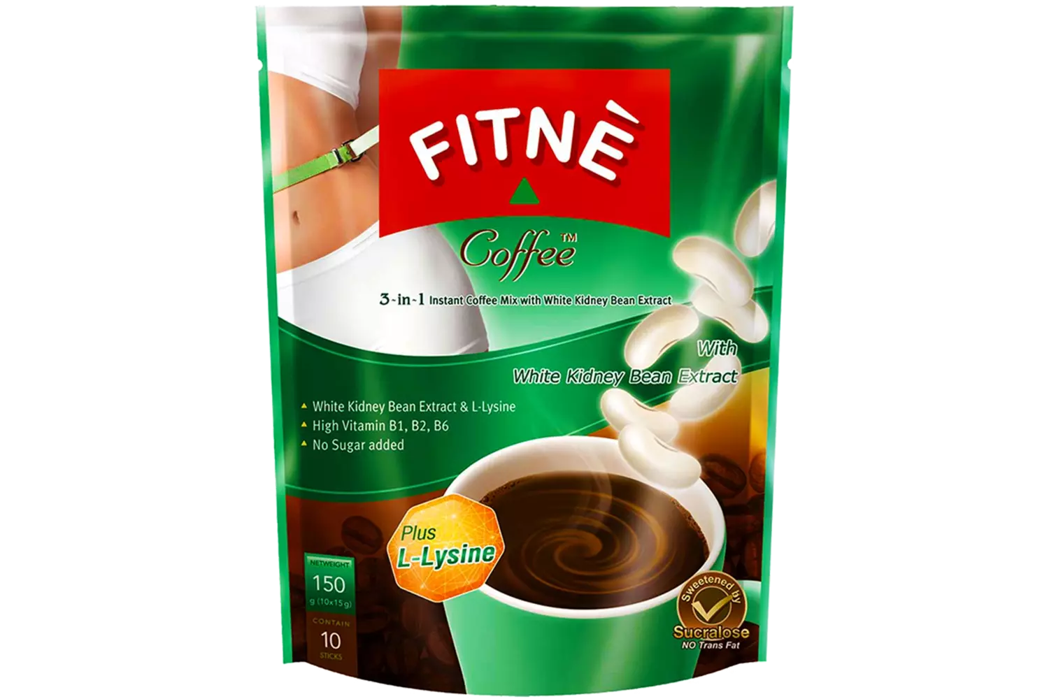 Fitnè - Coffee White Kidney Bean Extract 3-in-1 150g