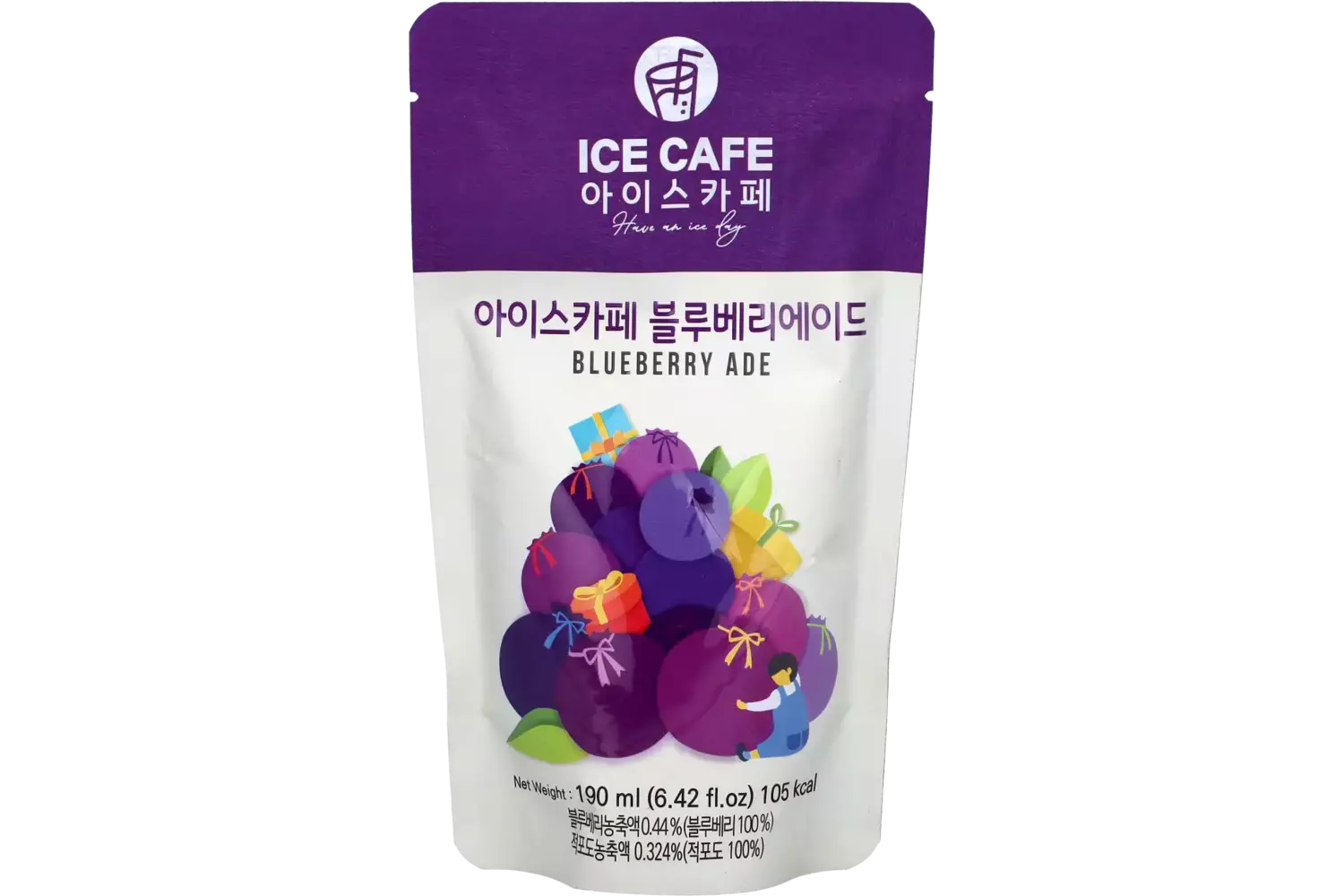 Ice Cafe - Ice Tea Ade Blueberry 190ml