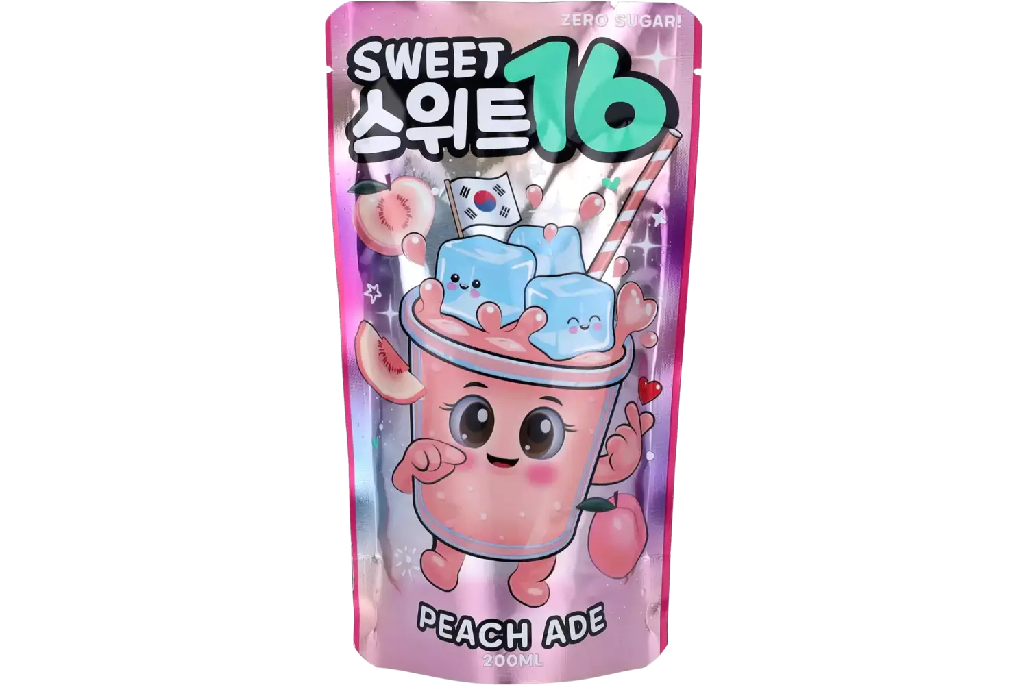 Sweet16 - Peach Ade Zero Sugar 200ml
