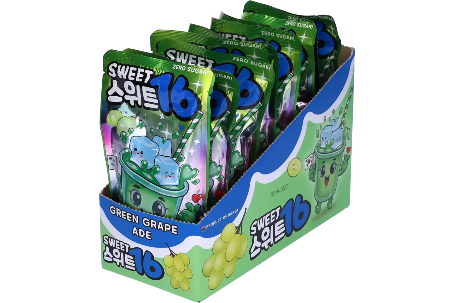 Sweet16 - Green Grape Ade Zero Sugar 200ml
