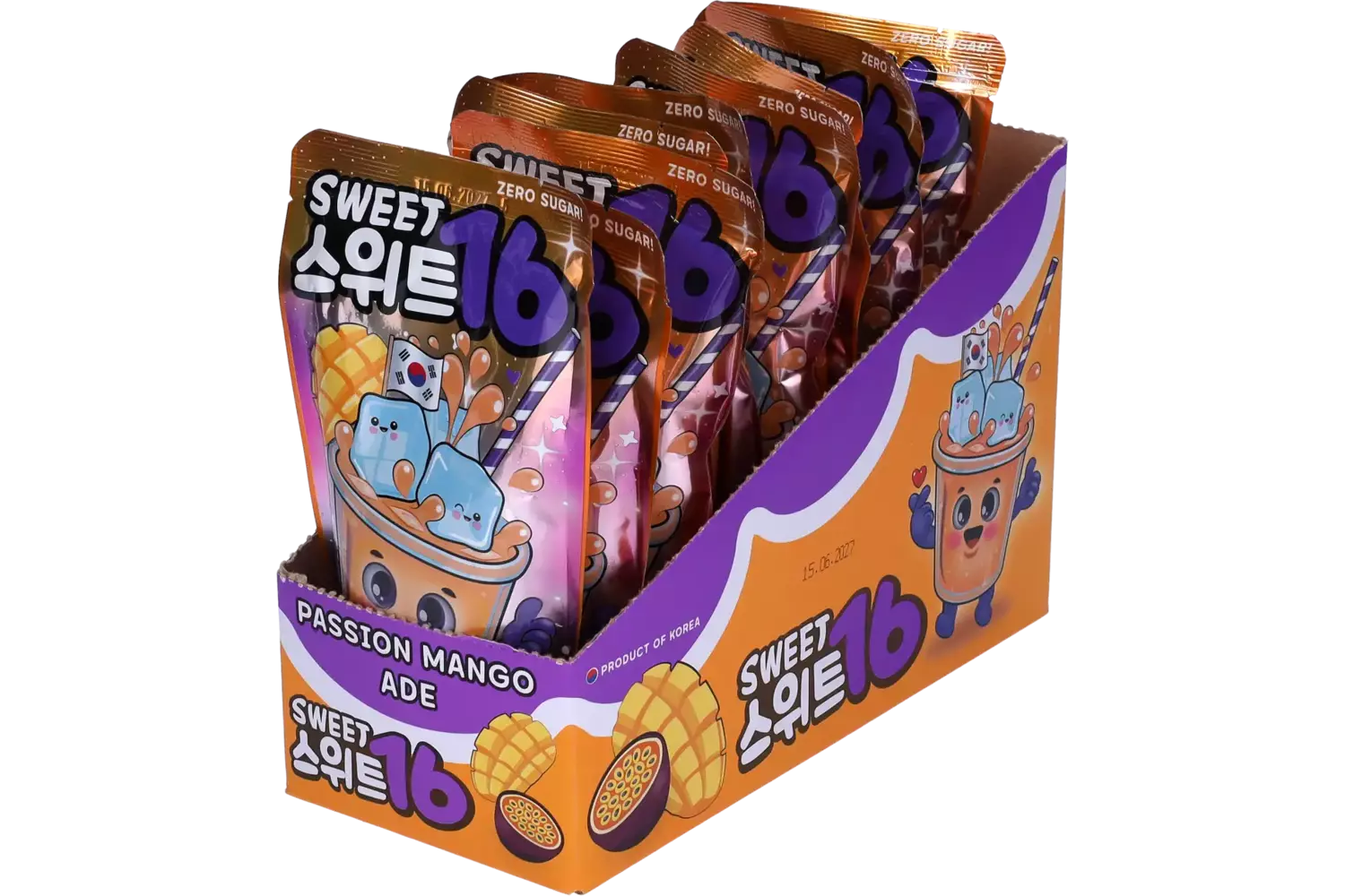 Sweet16 - Passion Mango Ade Zero Sugar 200ml