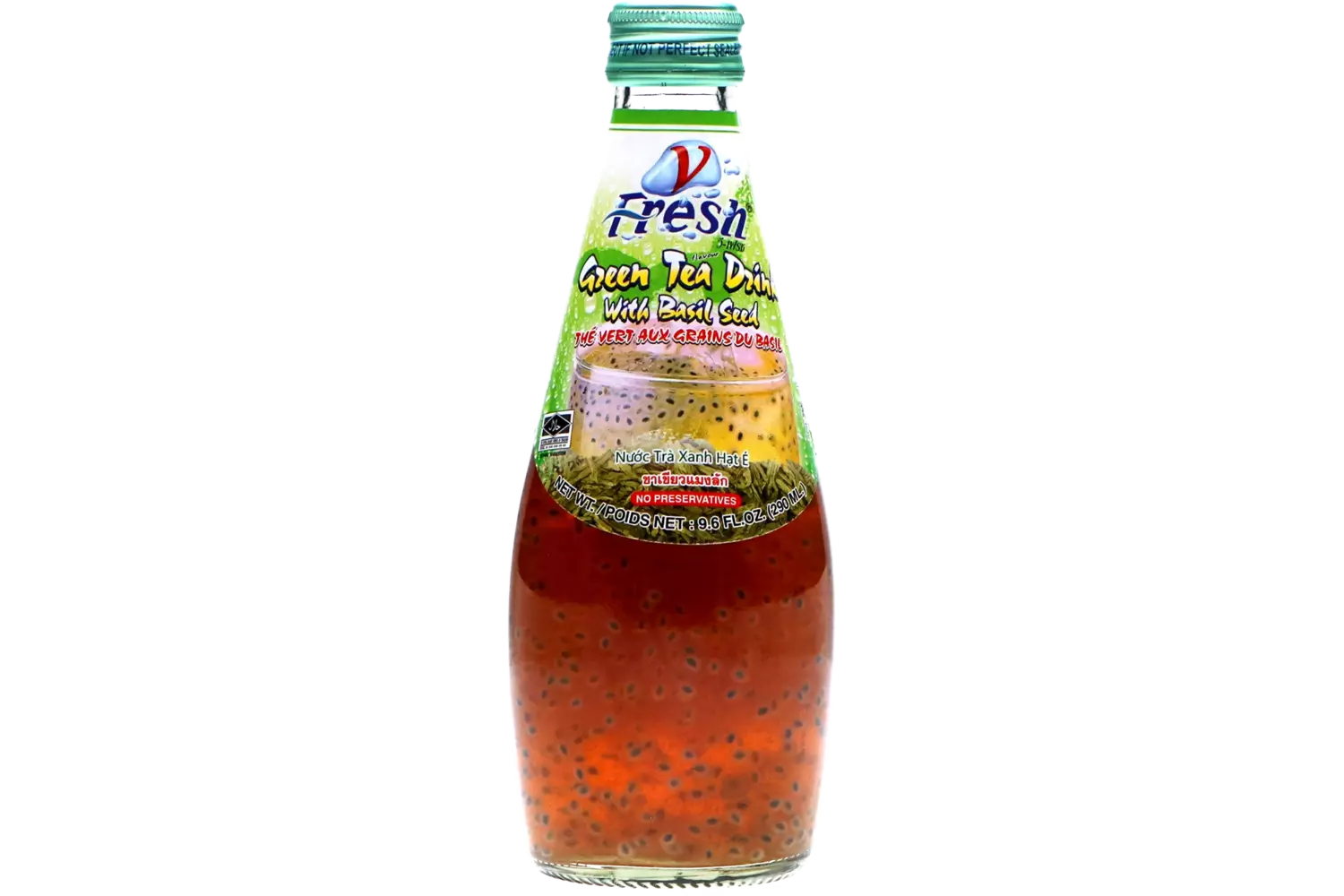 V-Fresh - Basil Seed Drink Green Tea 290ml