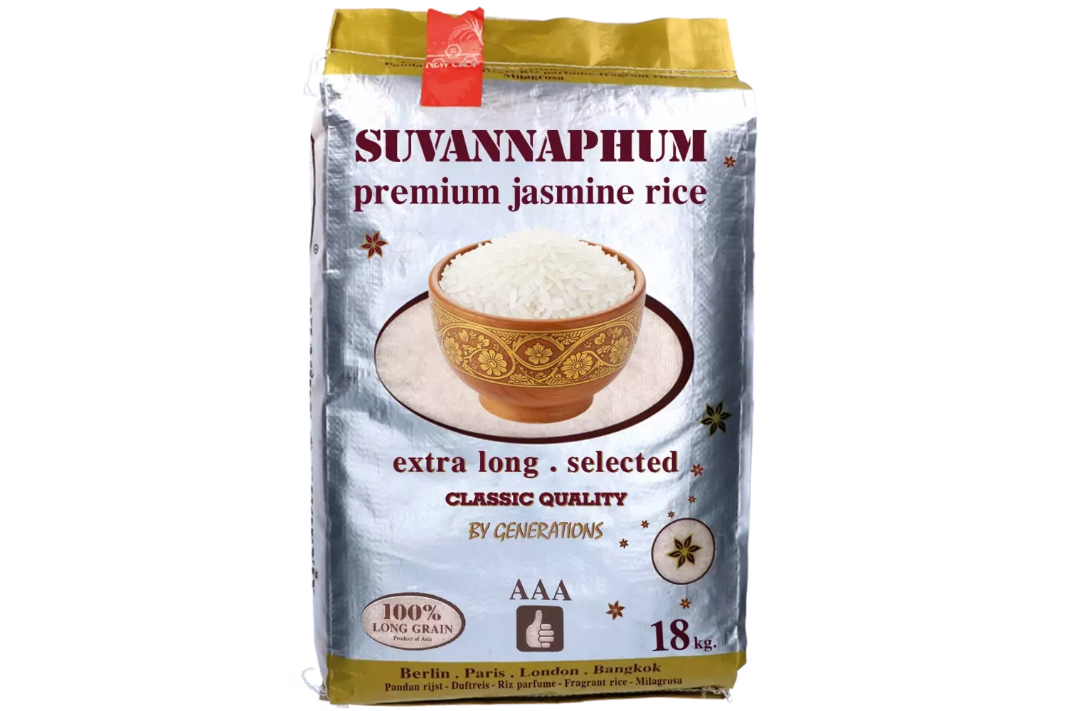 Suvannaphum - Jasmine Rice 2026 18kg