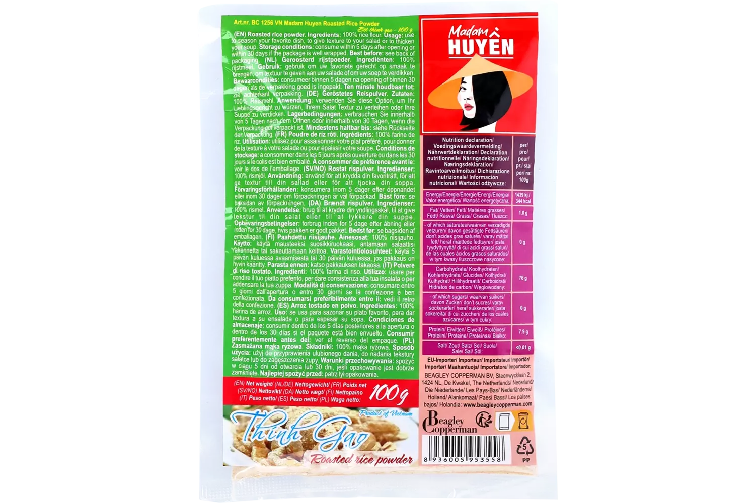 Madam Huyen - Roasted Rice Powder 100g