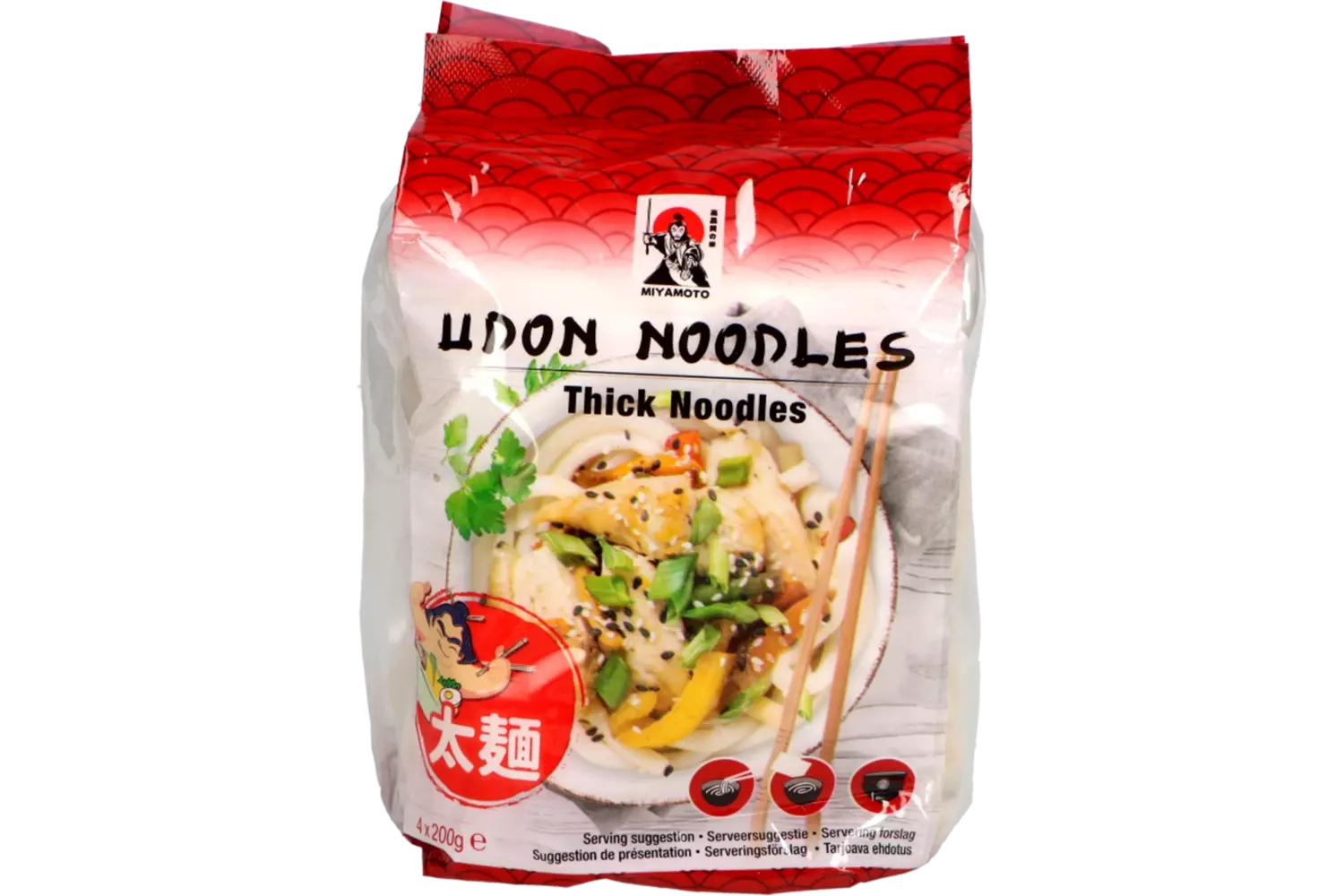 Miyamoto - Instant Udon Noodles Fresh 4x200g