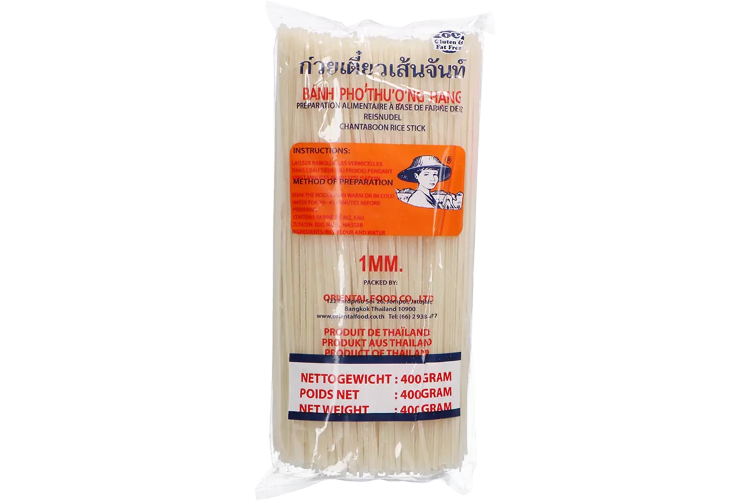 Farmer - Rice Stick 1mm Straight 400g