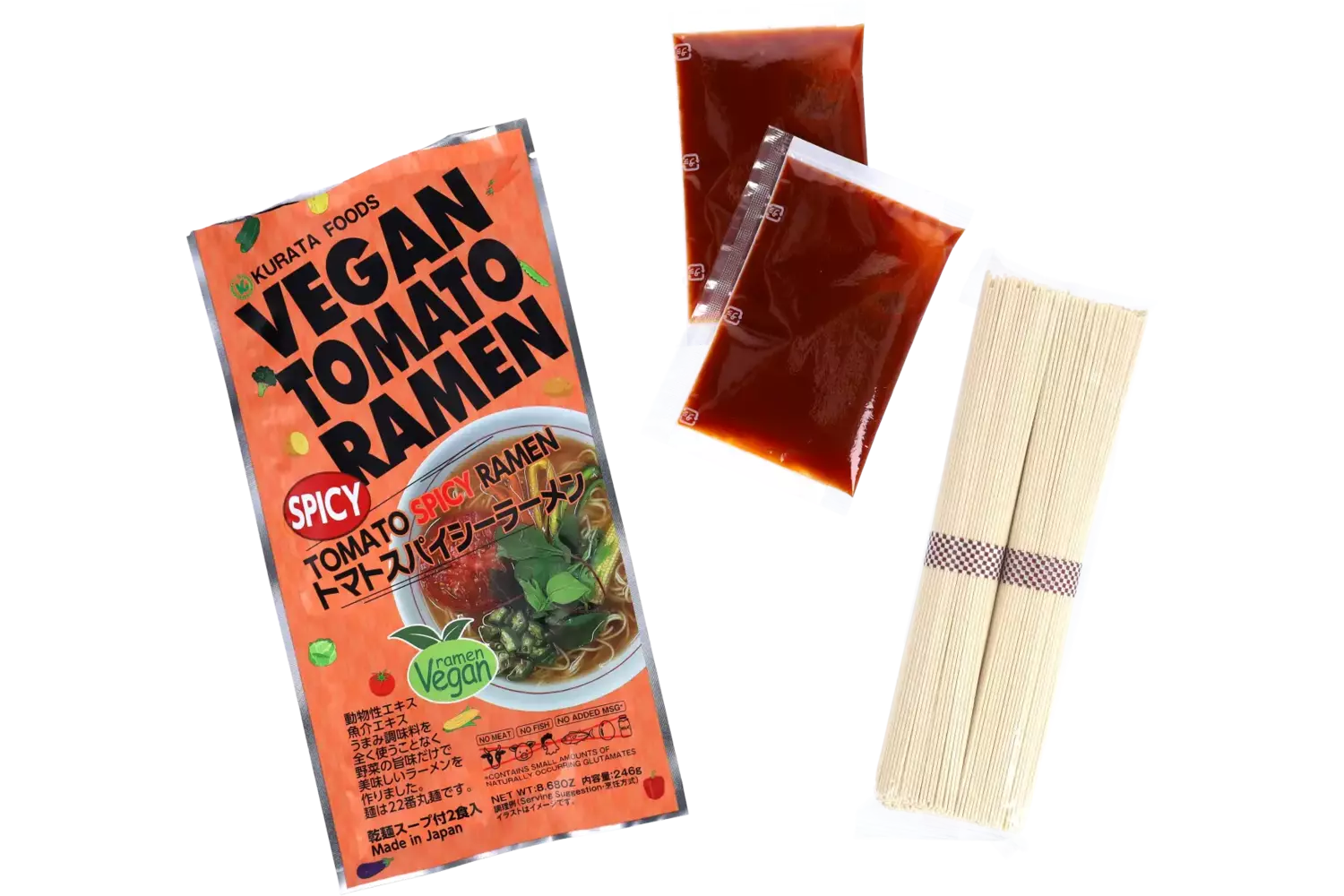 Kurata - Vegan Ramen Spicy Tomato 2x123