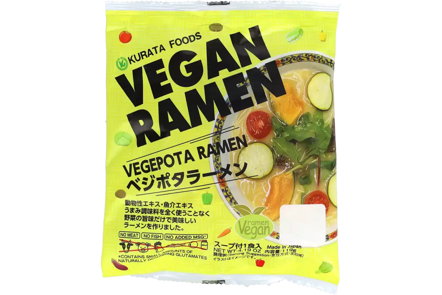 Kurata - Vegan Ramen Vegepota 119g