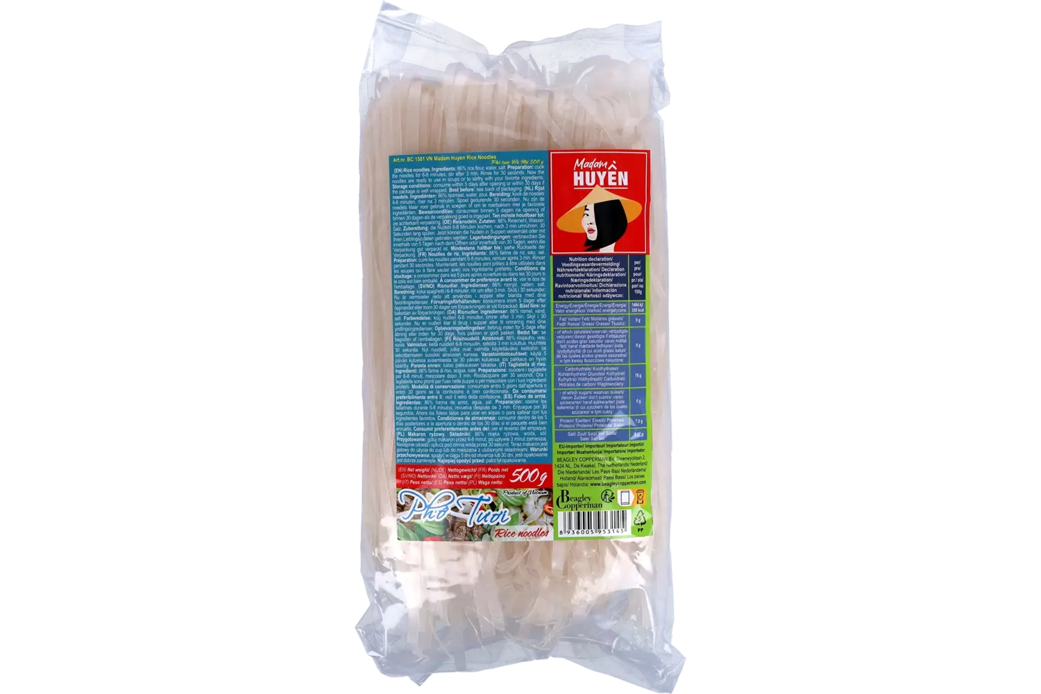 Madam Huyen - Rice Noodles 4mm 500g
