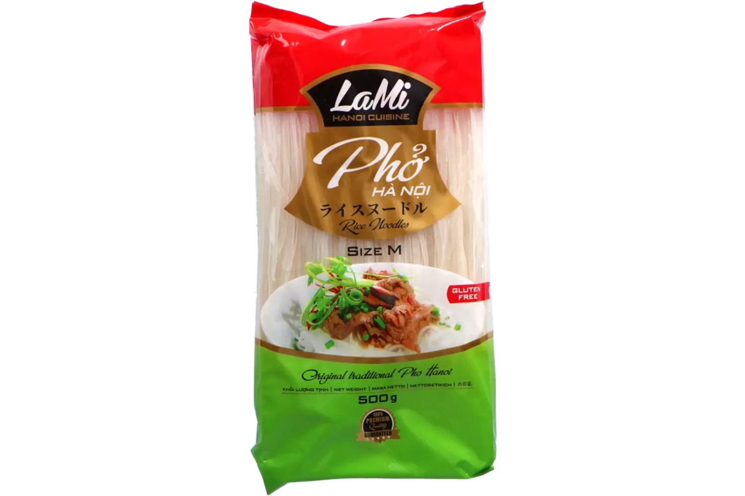 LaMi - Rice Noodles Phở Size M 4mm 500g