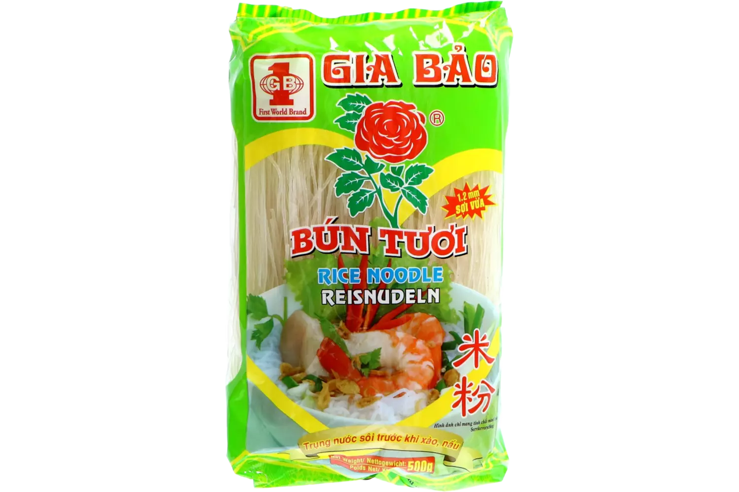 Gia Bao - Rice Noodle Bún Tươi 1.2mm 500g