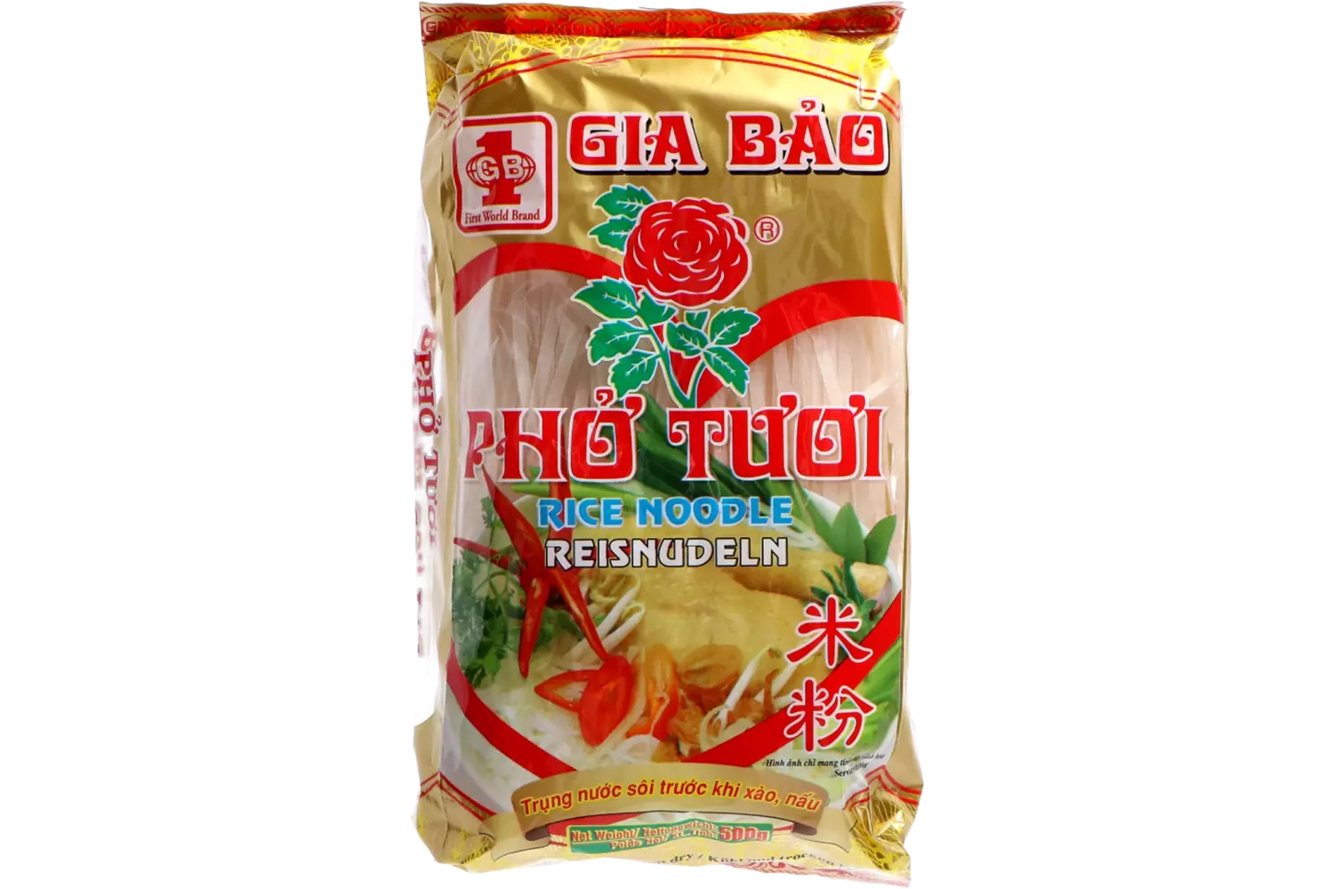 Gia Bao - Rice Noodle Pho Tươi 4mm 500g
