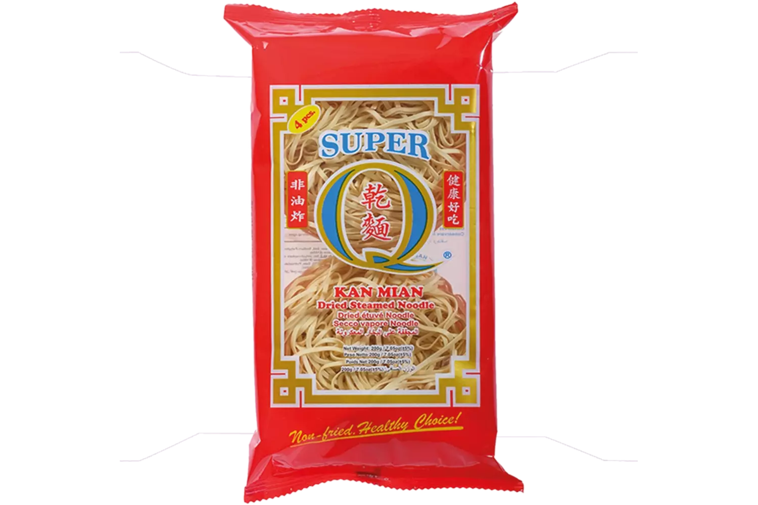 Super Q - Dried Steamed Noodles Kan Mian 200g