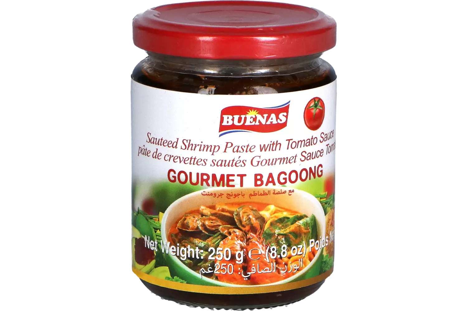 Buenas - Gourmet Bagoong Sauteed Shrimp Paste Tomato Sauce 250g