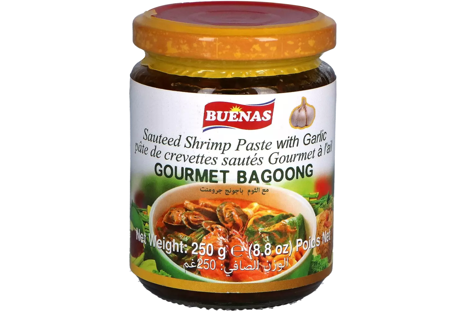 Buenas - Gourmet Bagoong Sauteed Shrimp Paste Garlic 250g