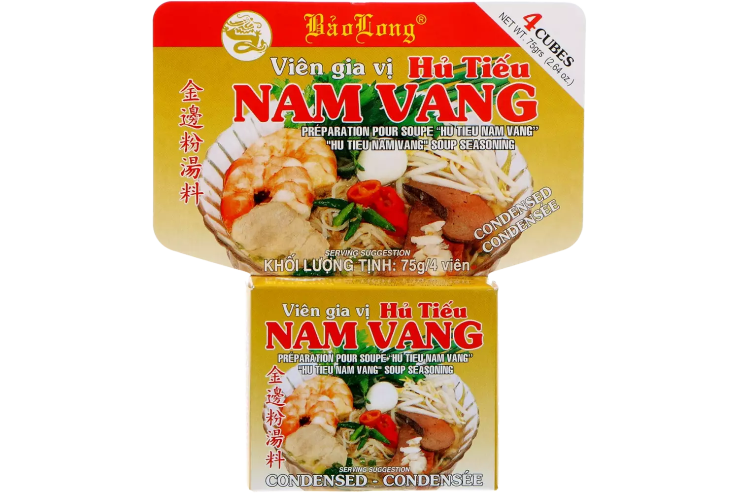 Bao Long - Hu Tieu Nam Vang Soup Seasoning 12x75g