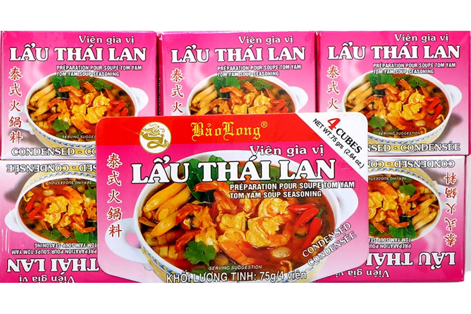 Bao Long - Lau Thai Lan Tom Yam Soup Seasoning 12x75g