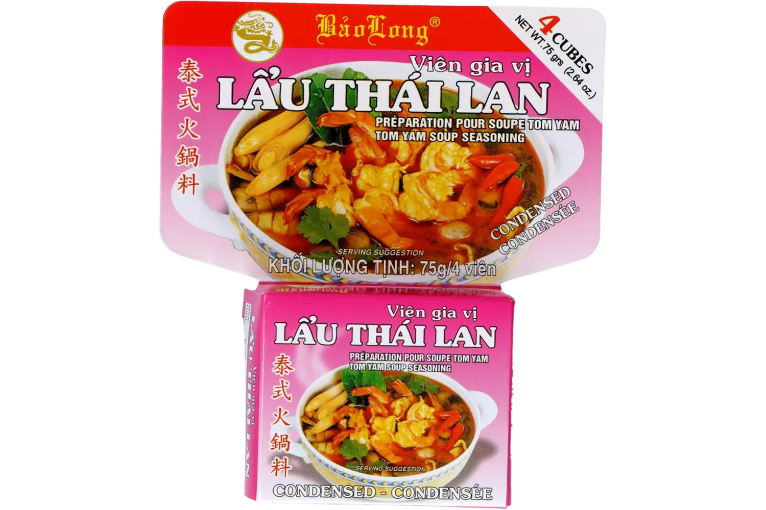 Bao Long - Lau Thai Lan Tom Yam Soup Seasoning 12x75g