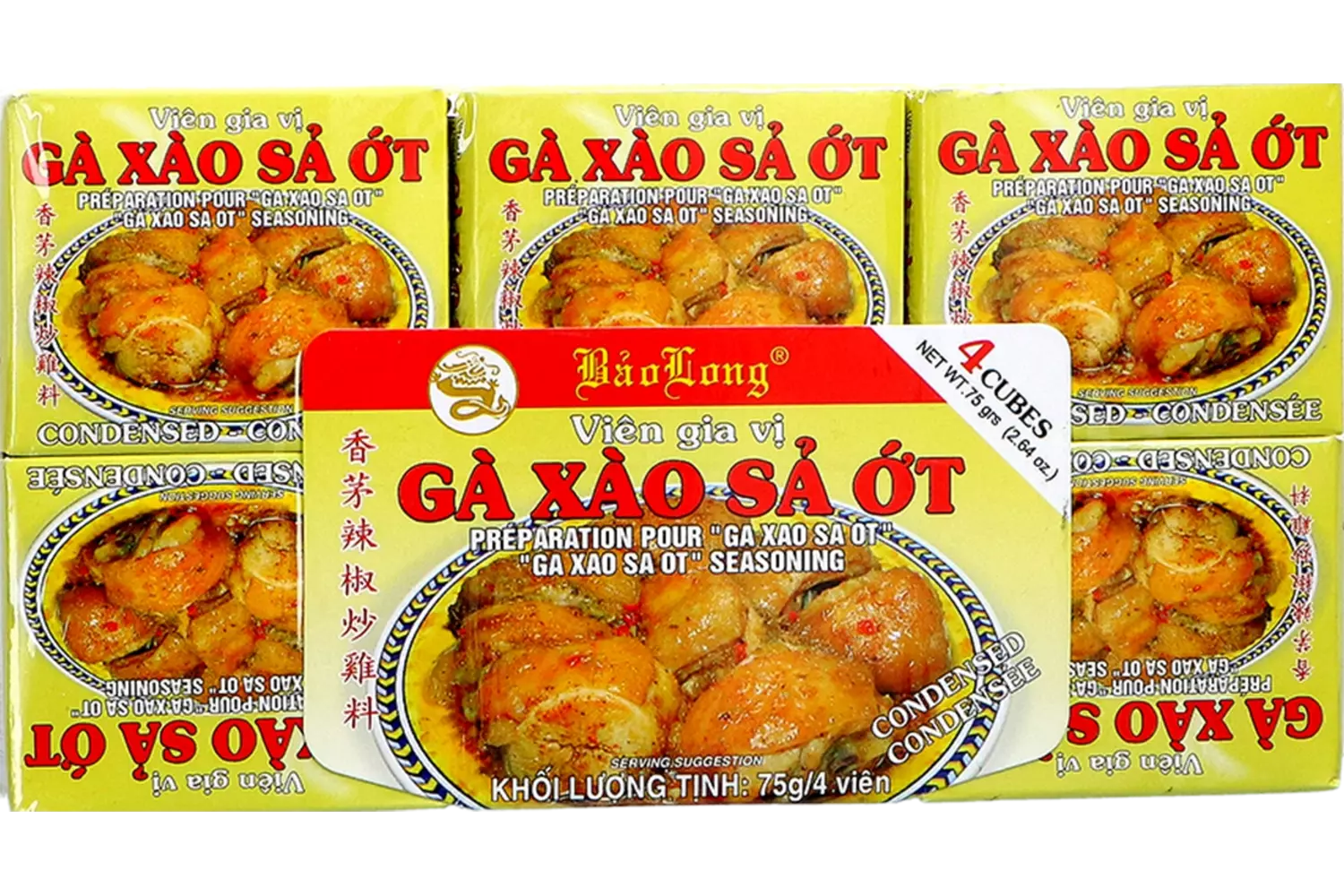 Bao Long - Ga Xao Sa Ot Seasoning 12x75g