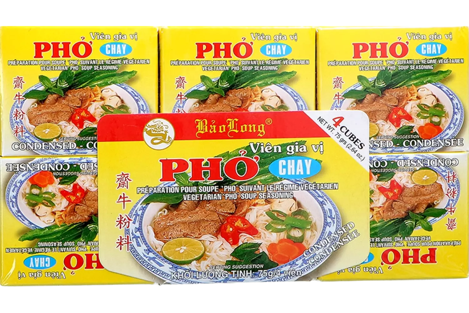 Bao Long - Vegetarian Pho Soup Seasoning 12x75g