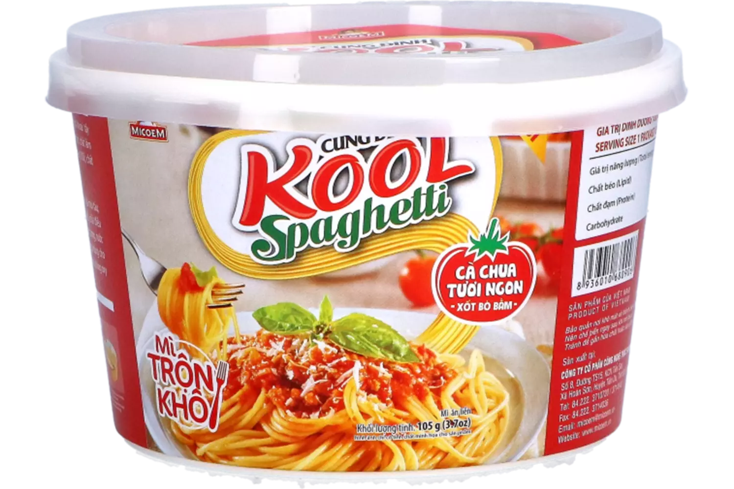 Cung Dình - Kool Brand Noodles Spaghetti Bowl 105g