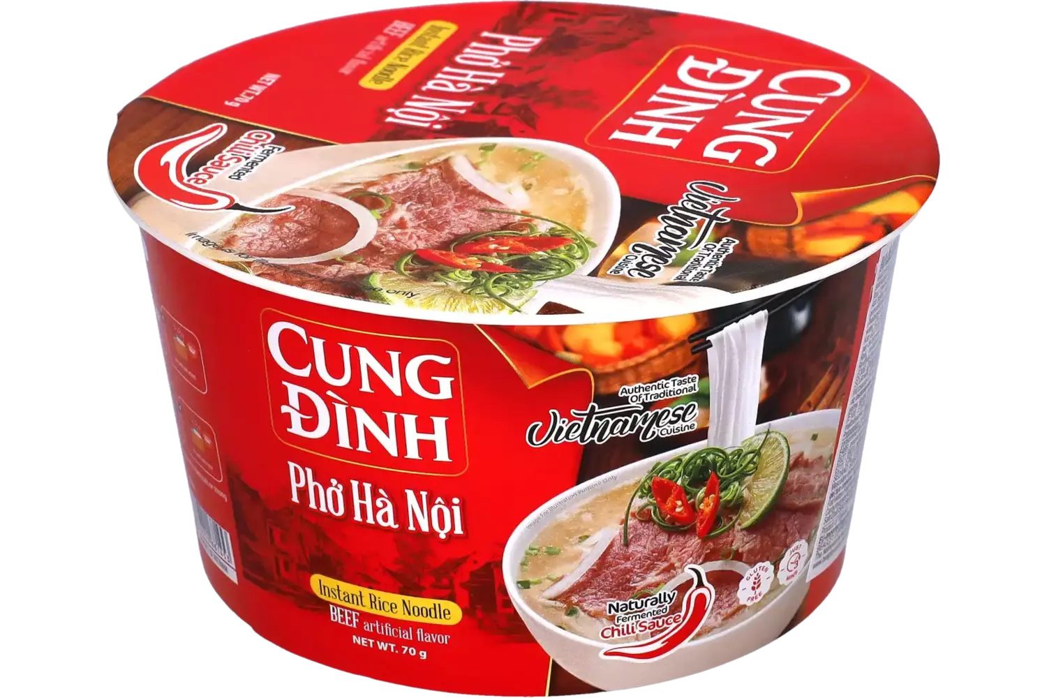 Cung Dình - Kool Brand Noodles Beef Bowl 68g