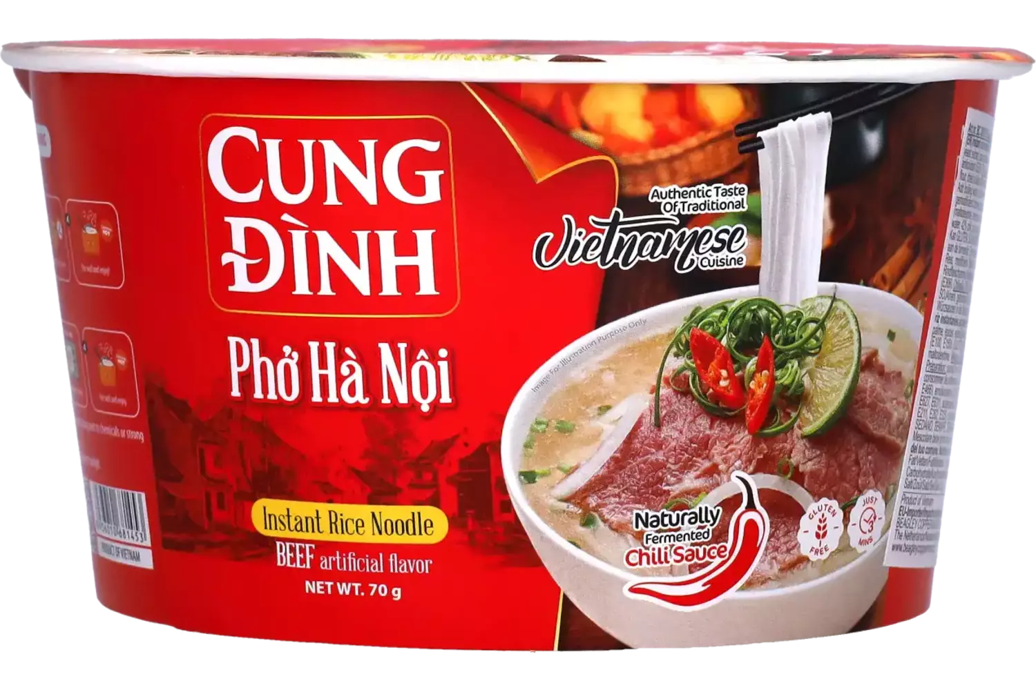 Cung Dình - Kool Brand Noodles Beef Bowl 68g