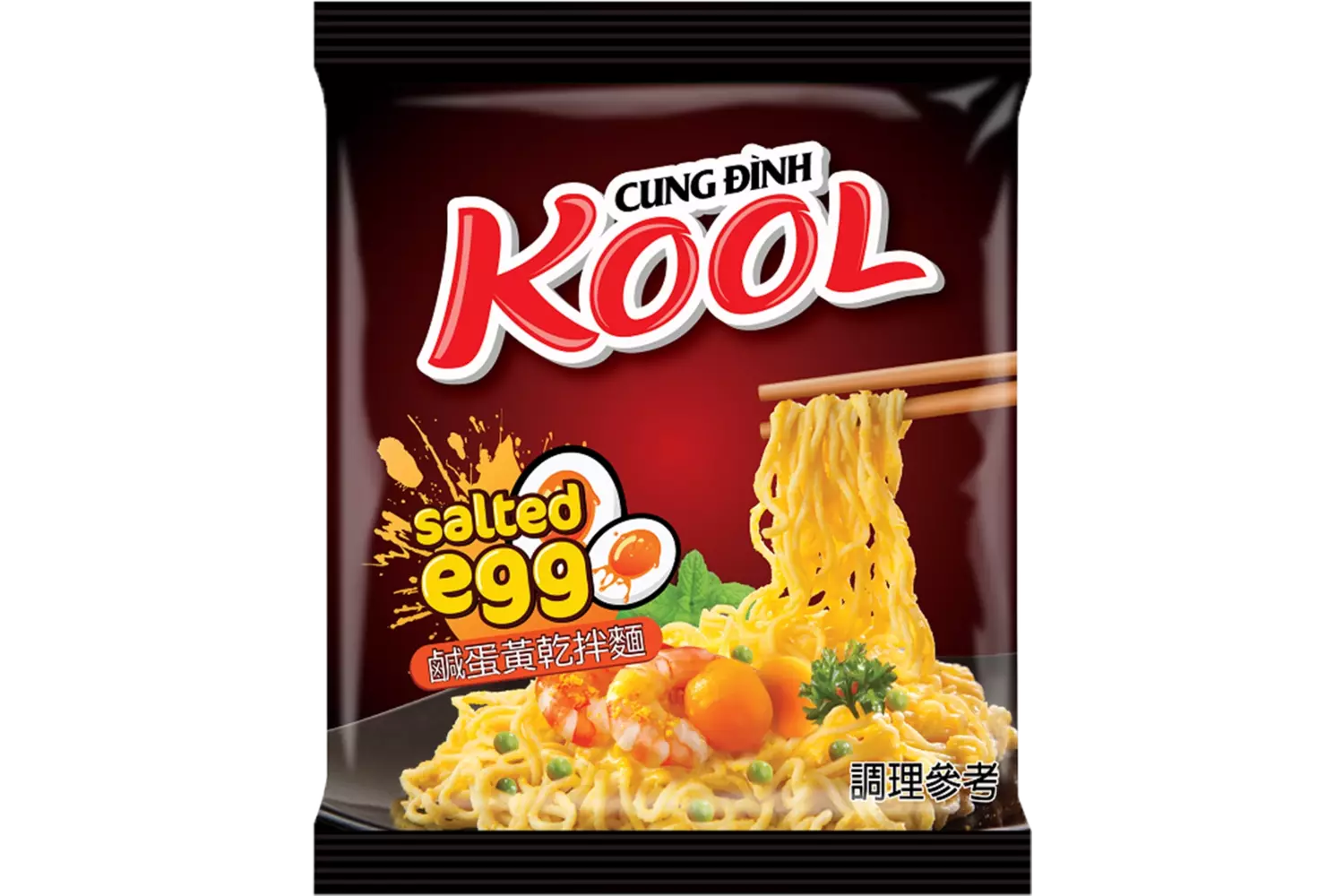 Cung Dình - Kool Brand Noodles Salted Egg Bag 90g