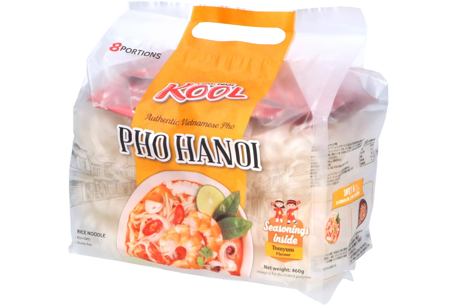 Cung Dình - Kool Brand Rice Noodles Tom Yum Bag 8x57.5g