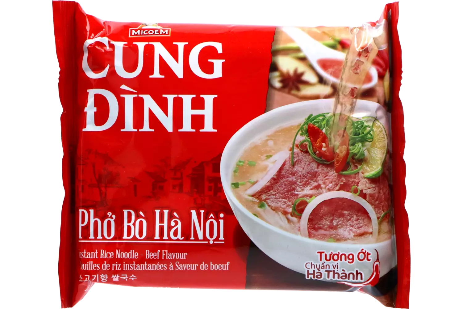 Cung Dình - Rice Noodles Beef Bag 70g