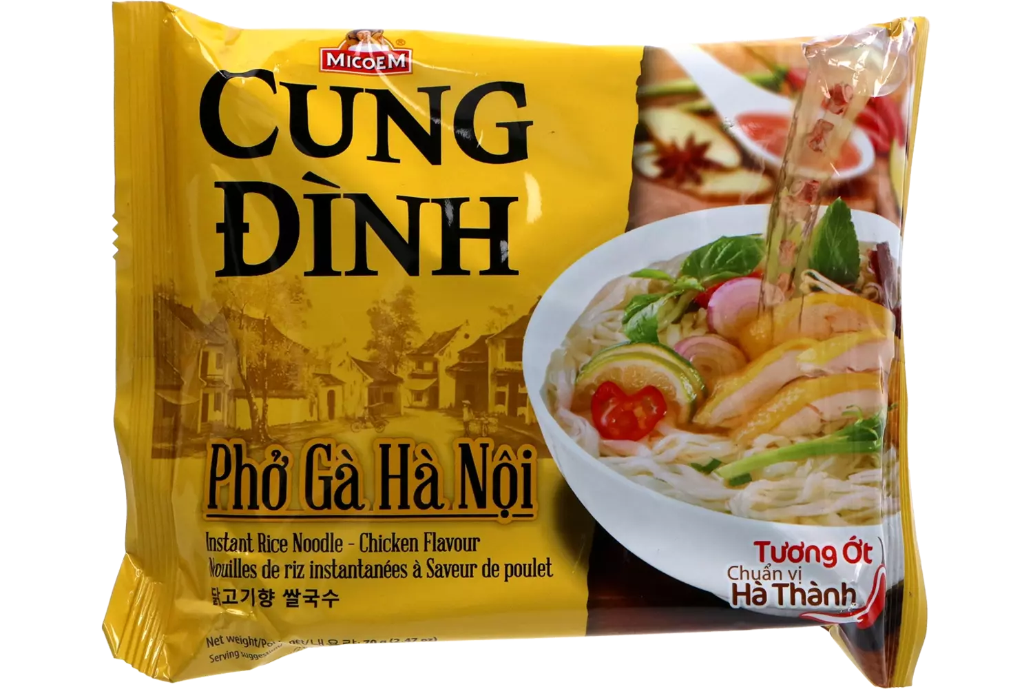 Cung Dình - Rice Noodles Chicken Bag 70g