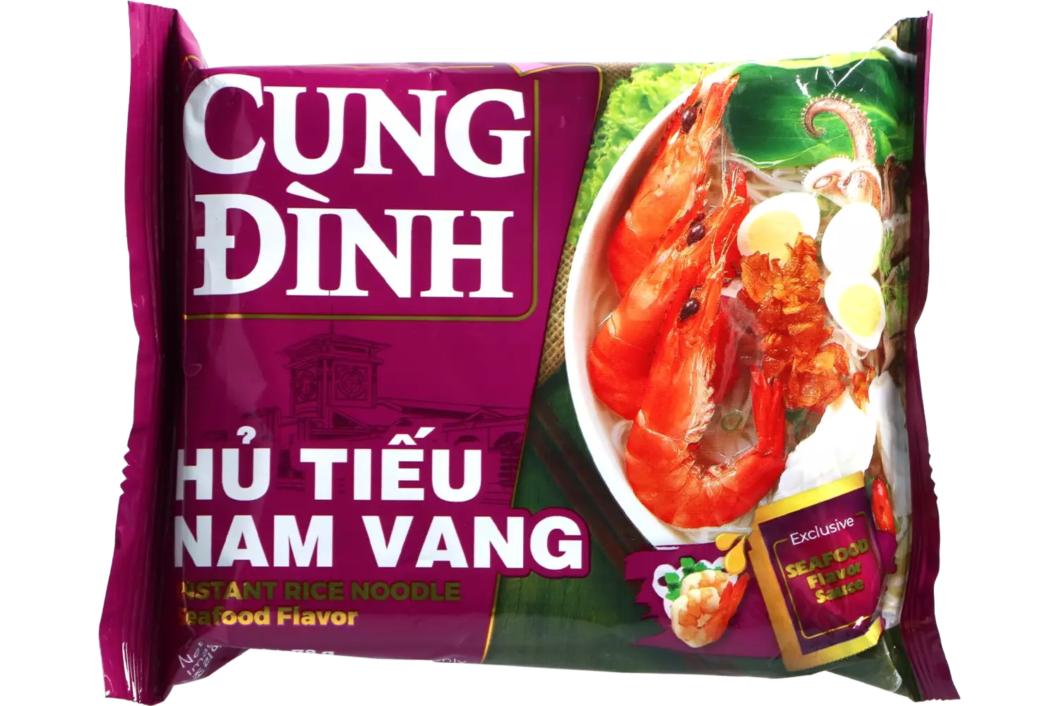 Cung Dình - Rice Noodles Seafood Bag 78g
