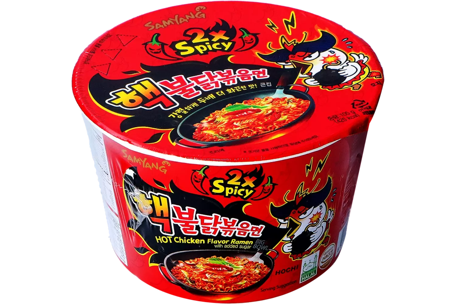 Samyang - Buldak Ramen 2x Spicy Big Bowl 105g