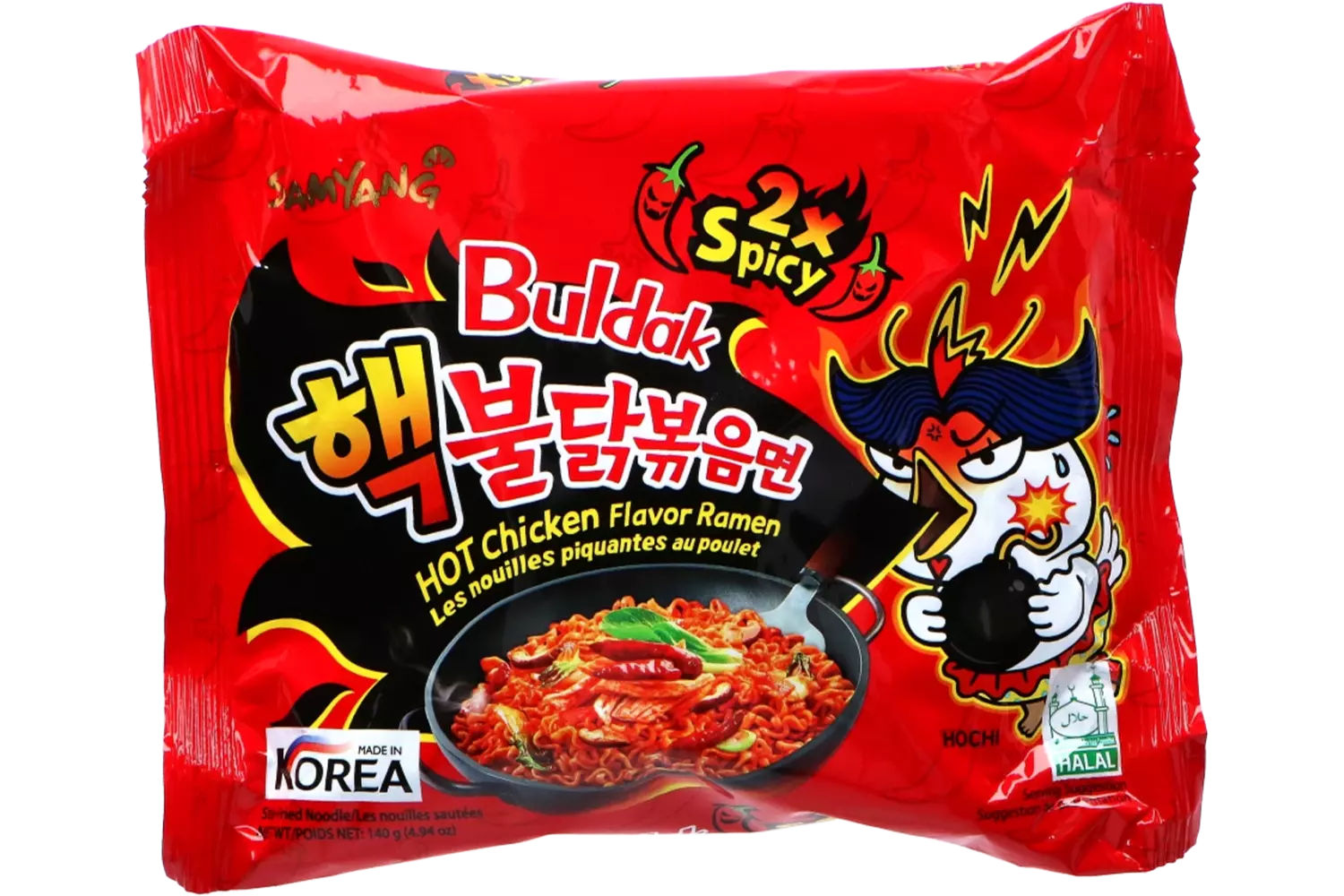 Samyang - Buldak Ramen 2x Spicy Bag 140g