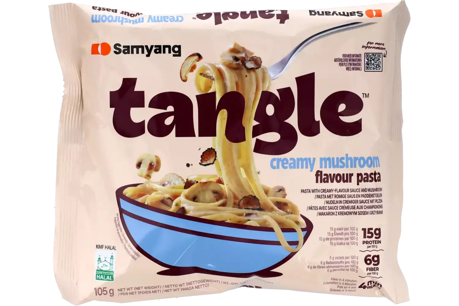 Samyang - Tangle Creamy Mushroom Pasta Bag 105g
