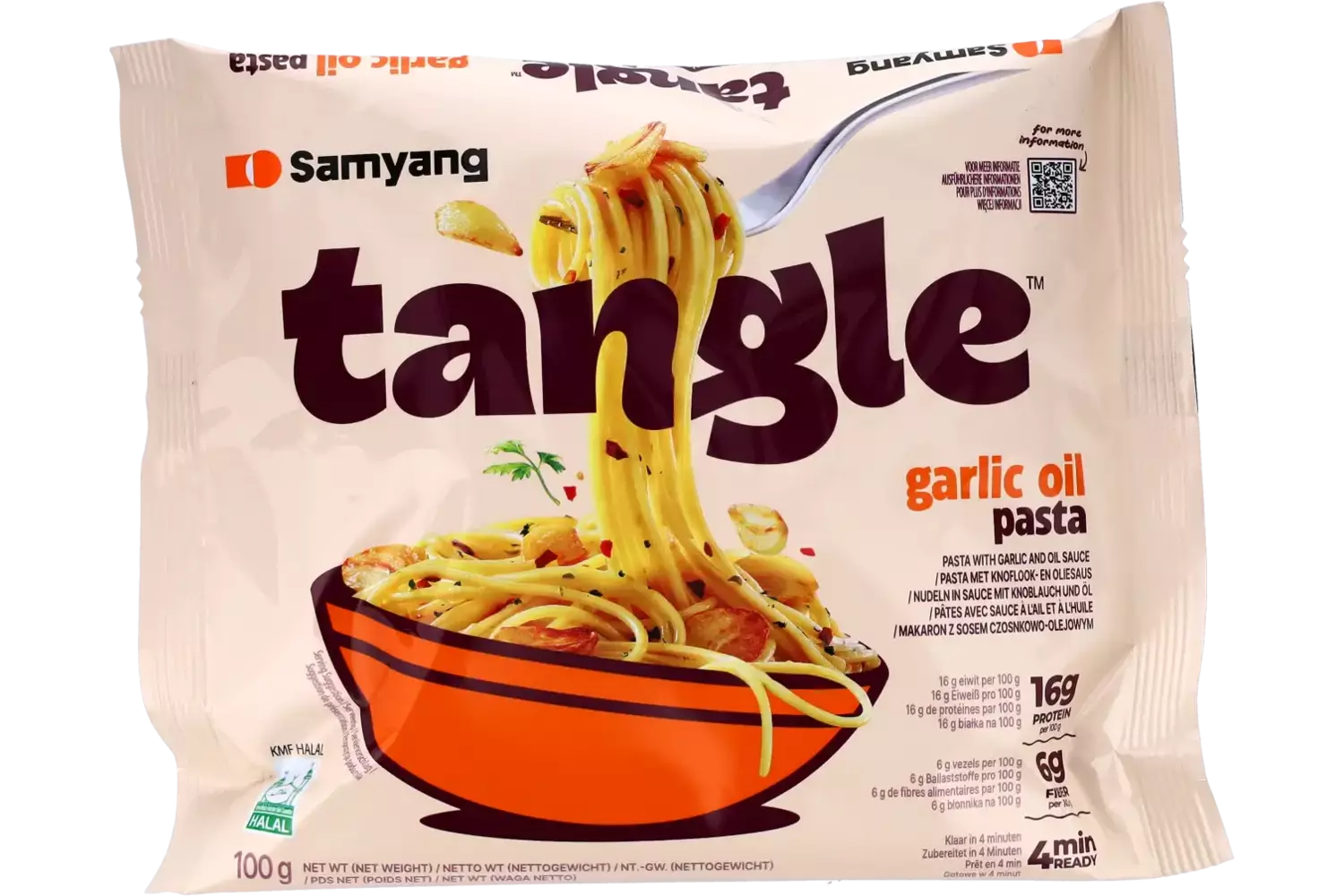 Samyang - Tangle Garlic Oil Pasta Bag 100g