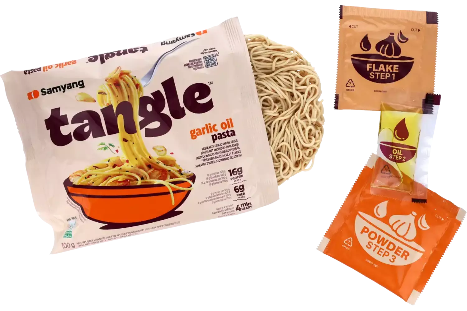 Samyang - Tangle Garlic Oil Pasta Bag 100g