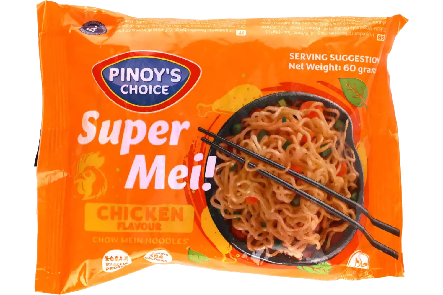 Pinoy's Choice - Super Mei! Chow Mein Noodles - Chicken 60g
