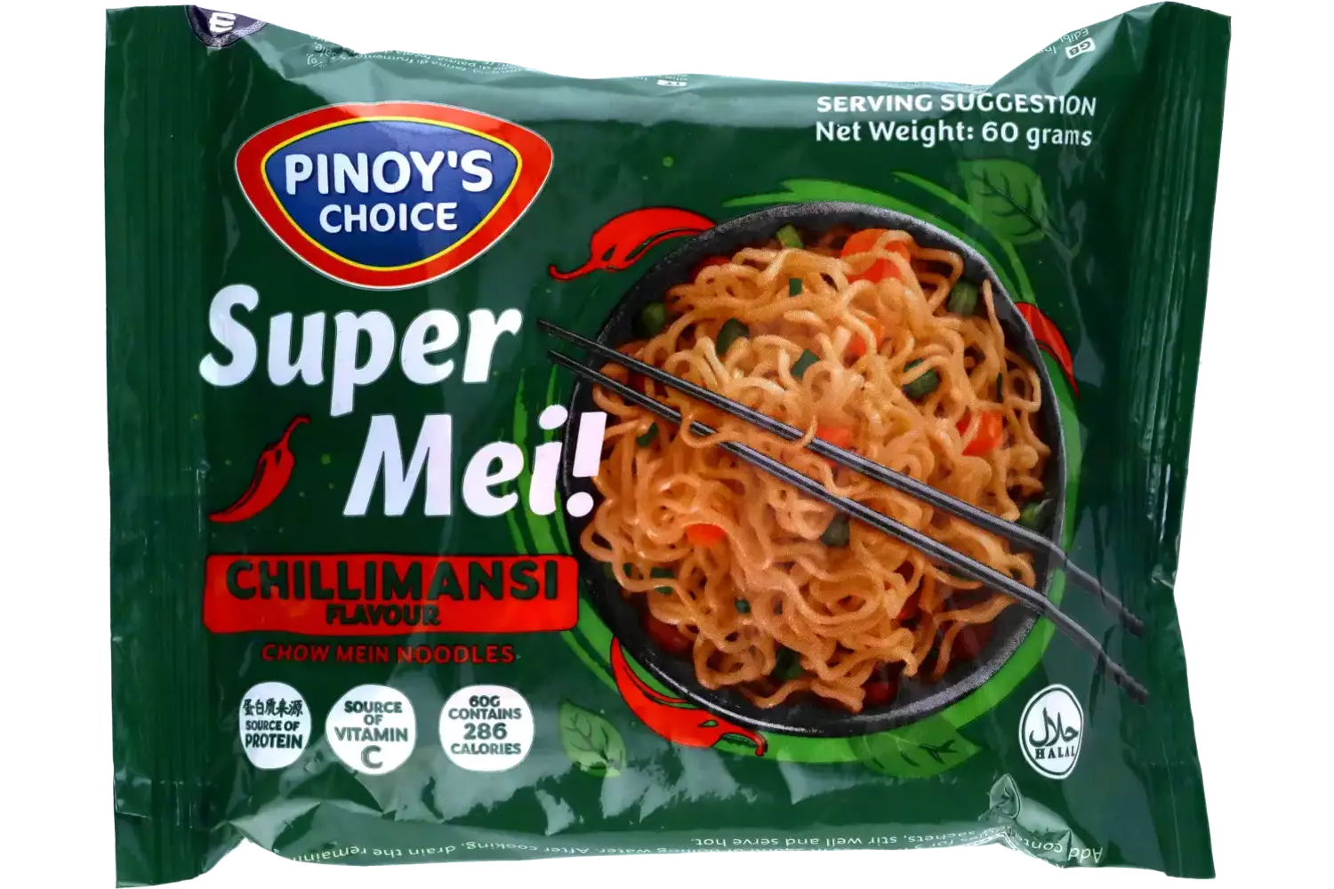 Pinoy's Choice - Super Mei! Chow Mein Noodles - Chillimansi 60g