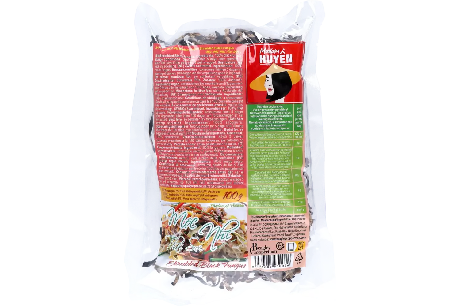 Madam Huyen - Shredded Black Fungus 100g