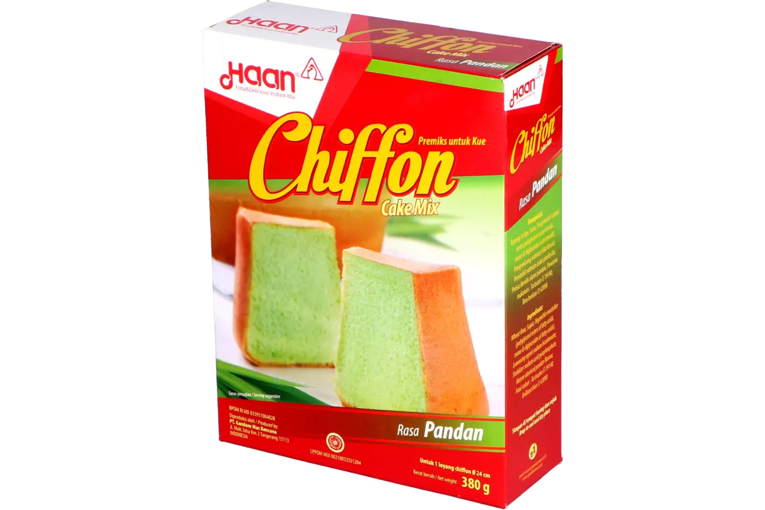 Haan - Chiffon Cake Mix Pandan 380g