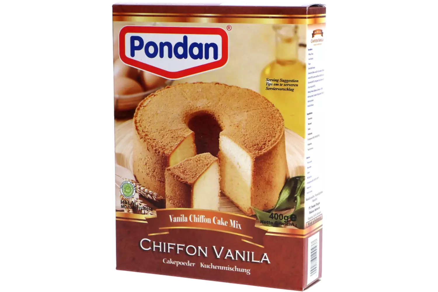 Pondan - Chiffon Vanilla 400g