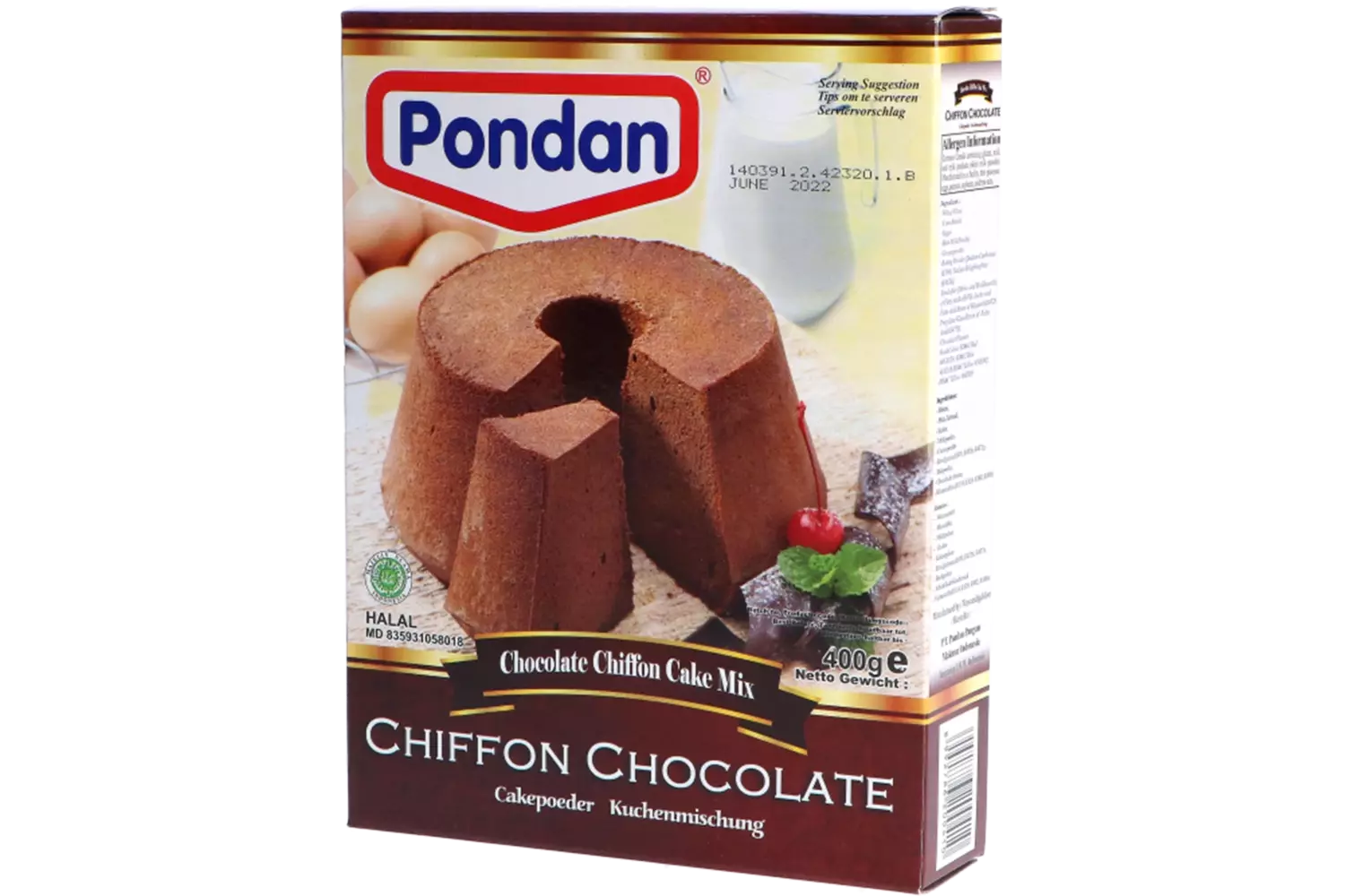 Pondan - Chiffon Chocolate 400g