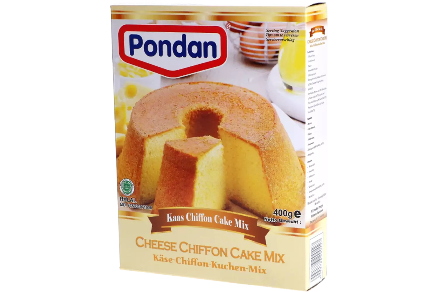 Pondan - Chiffon Cheese 400g