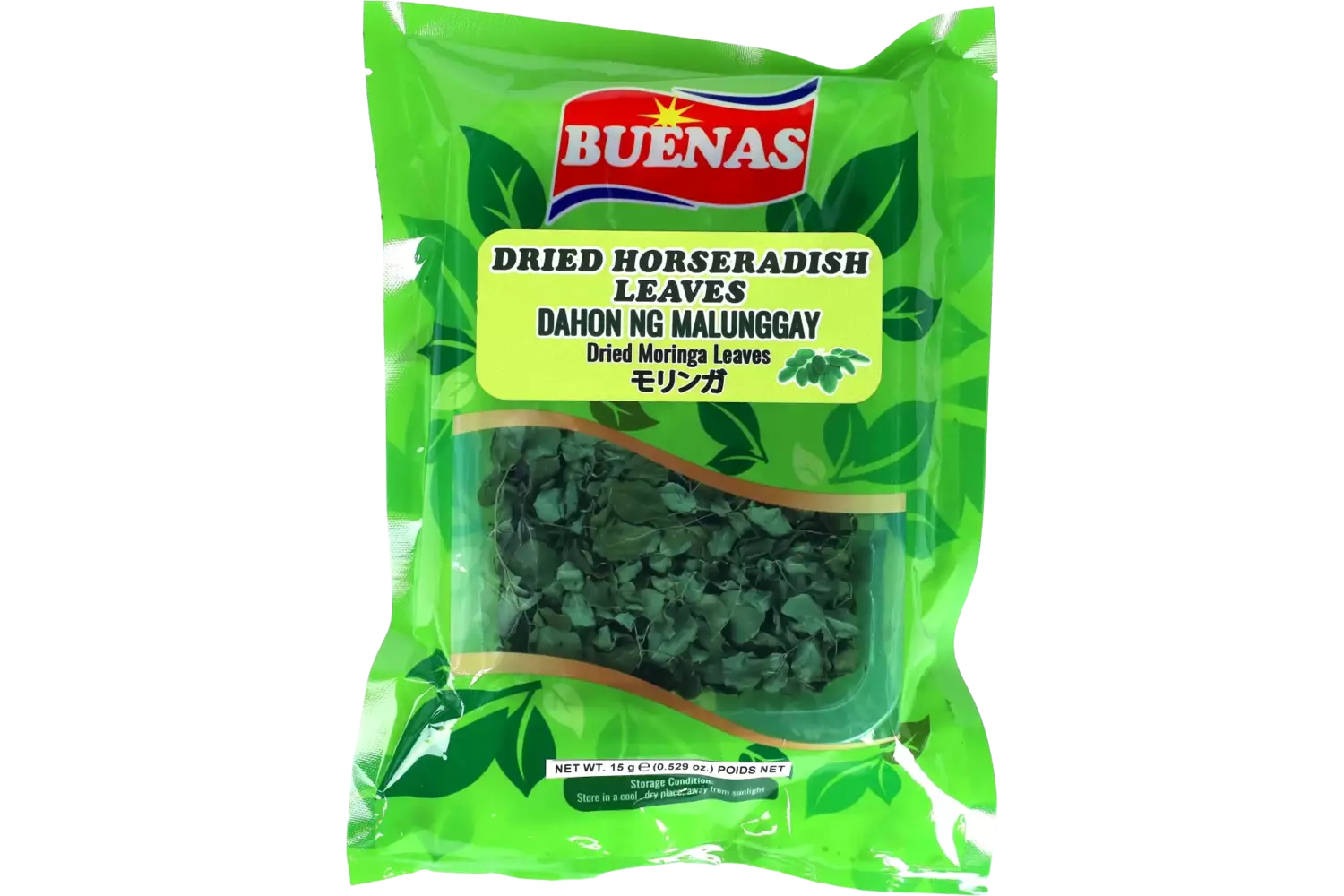 Buenas - Dried Horseradish Leaves Malunggay 15g