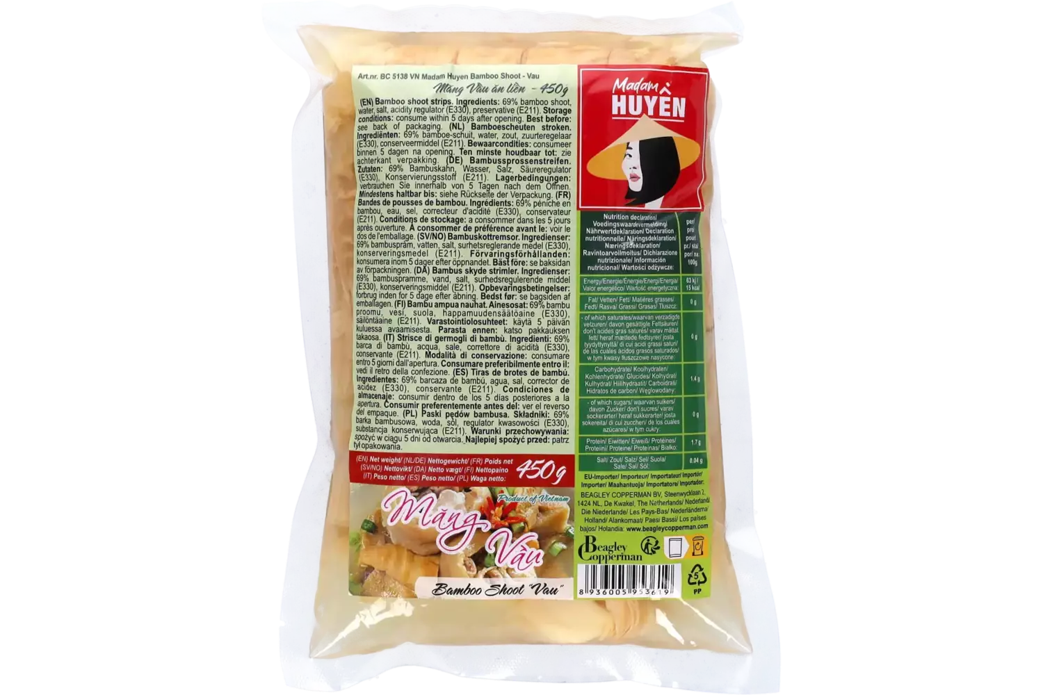 Madam Huyen - Bamboo Shoot Vau 450g