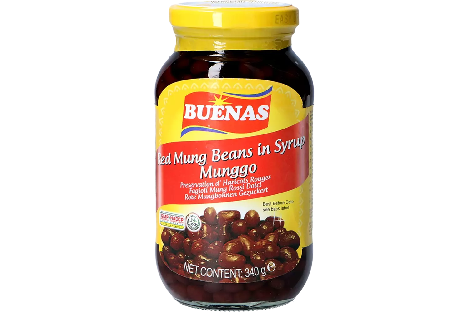 Buenas - Red Mung Beans in Syrup 340g