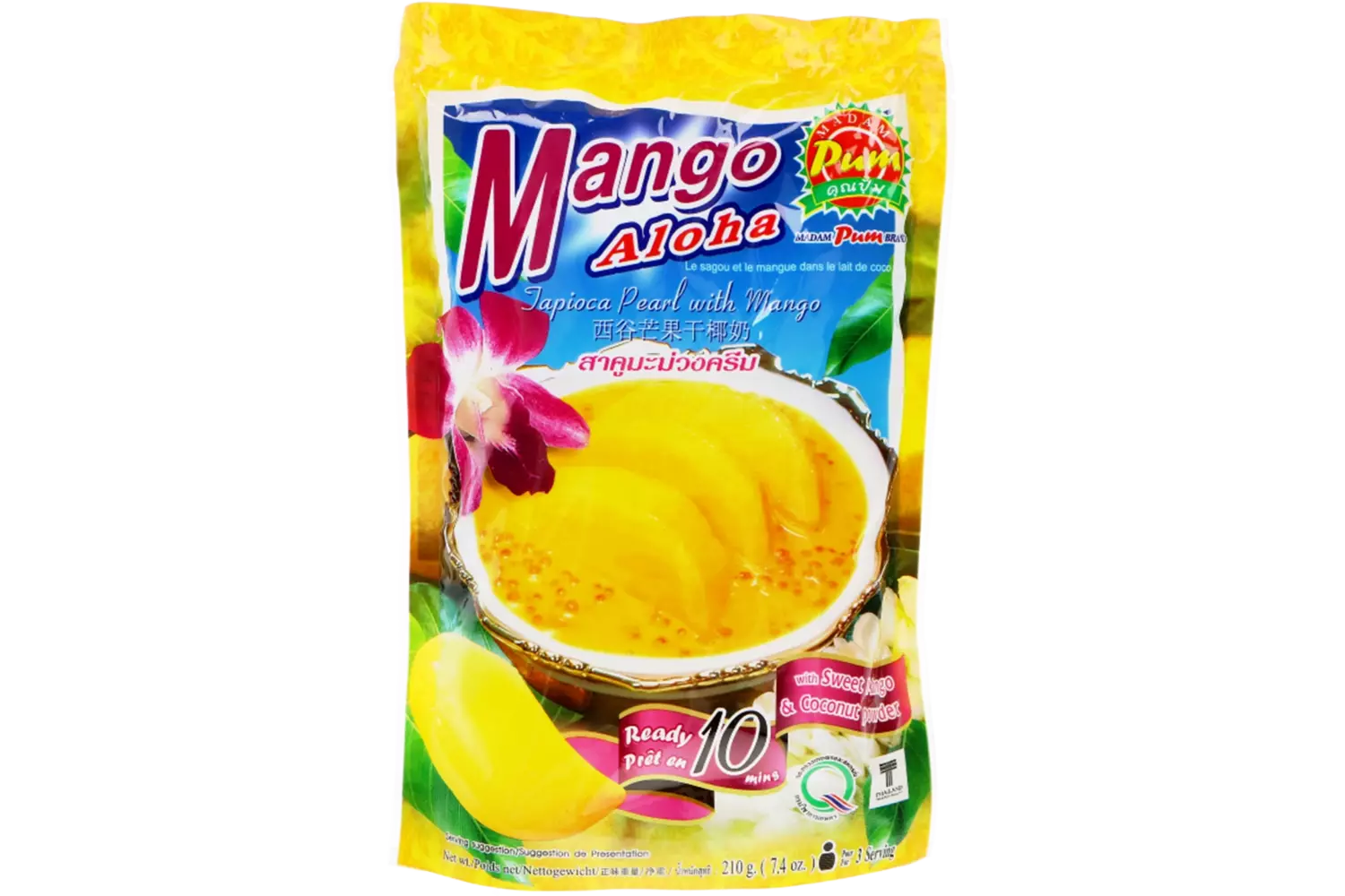 Madam Pum - Tapioca Pearl Mango 210g